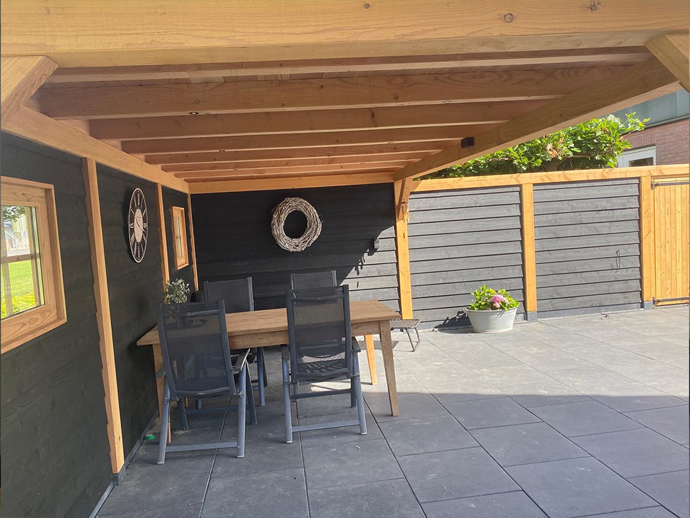 Houten veranda